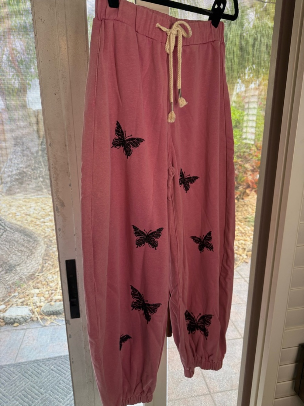 POL Pink Butterfly Track Pants NWOT